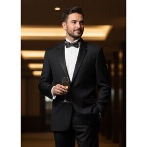 Loro Piana Coppley 1883 Super 130s Wool Four Seasons Tuxedo Jacket Sz 50